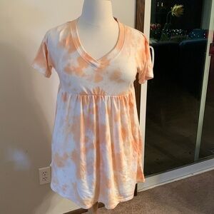 Wild Fable Babydoll sweatshirt dress Orang Haze Sz Small, great with leggings